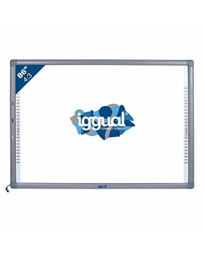Iggual Pizarra Interactiva 86" 4:3 - Ideal para Didáctica y Oficina

