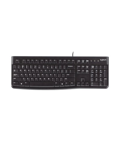 Logitech Teclado AZERTY Francés - Negro, Resistente a Salpicaduras, Ergonómico
