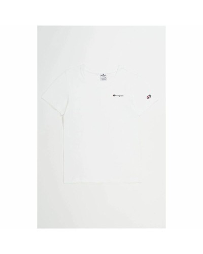 Champion T-shirt Femme Col Rond Coton Manches Courtes - Sport & Décontracté
