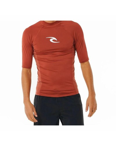 T-Shirt met Korte Mouwen voor kinderen Rip Curl Wave Upf Bruin