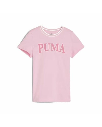 T-Shirt met Korte Mouwen voor kinderen Puma Squad Roze