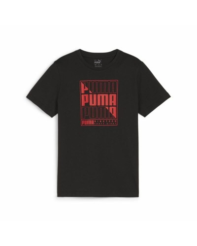 Puma Kids' Graphic T-Shirt - Cotton, Short Sleeves - Sports & Leisure
