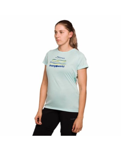 T-shirt med kortärm Dam Trangoworld Trangoworld Sihl Aquamarine