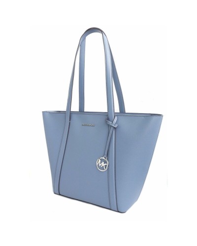 Michael Kors Sac Femme PRATT-DENIM Bleu Clair 28cm - Cabas Élégant
