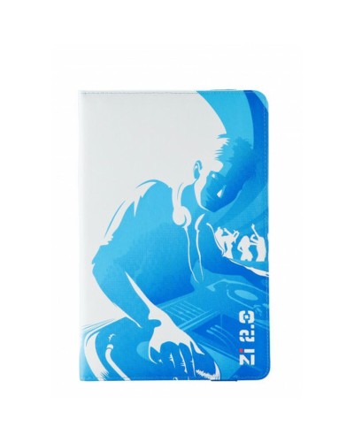Ziron Housse Tablette ZR112 : Bleu Azur & Blanc, Protectrice
