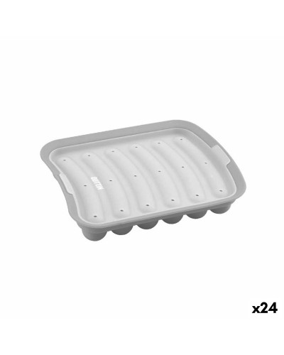 Quttin Stampo per Salsicce in Silicone per Microonde, 17 x 18 cm, Confezione da 24
