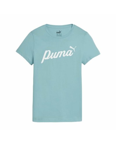 Puma Essentials+ Script Camiseta Niño - Algodón, Manga Corta, Deporte y Ocio
