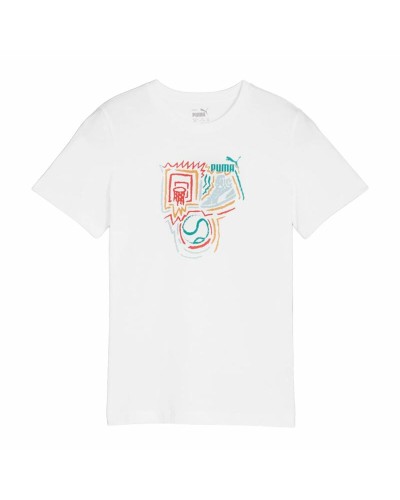 Puma Kurzarm-T-Shirt Kinder GRAPHICS - Sportliche Baumwolle
