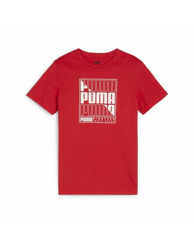 Puma Graphic: Camiseta de Manga Corta Niño - Algodón Transpirable
