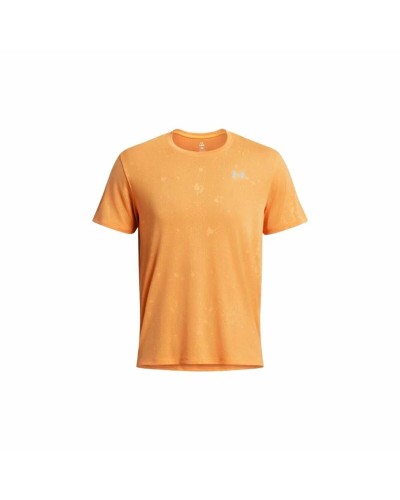 Heren-T-Shirt met Korte Mouwen Under Armour Launch Donker oranje