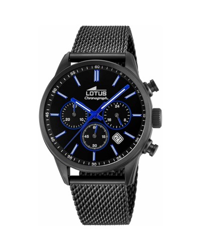 Lotus Herrenuhr 18700/3 Schwarz Edelstahl - Elegantes und sportliches Design
