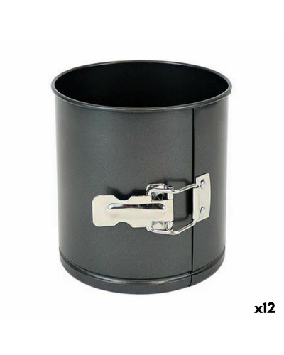 Stampo da Forno Removibile Quttin 14x12 cm, Acciaio al Carbonio, Antiaderente, 12 Pezzi