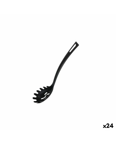 Cuillère de Cuisine Quttin 29x5,5 cm Nylon Noir pour Portionner les Pâtes (Paquet de 24)
