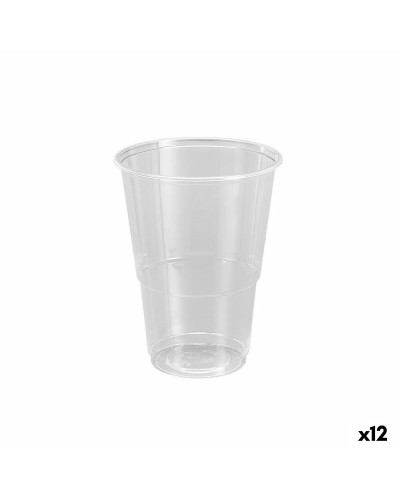 Gobelets réutilisables Algon de 330 ml en plastique transparent (unité 12, total 50 pièces)
