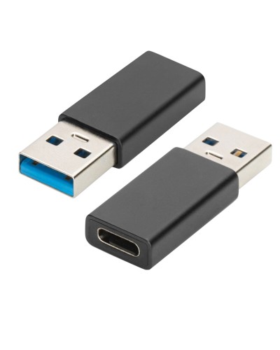 Ewent EW9650 Adattatore USB-C a USB Nero - Compatto e Portatile
