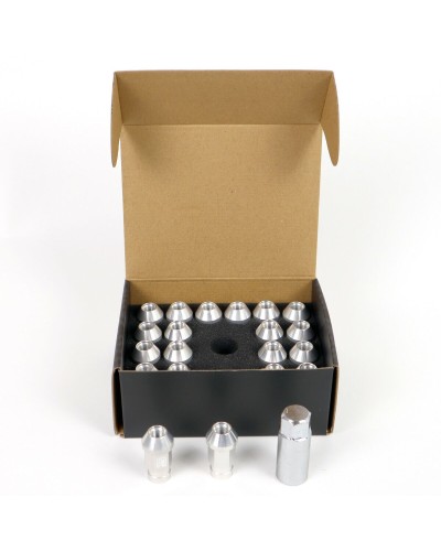 Écrous de Roue Coniques OMP M12 x 1.25 (40mm) - Jeu de 20 Pièces - Course Automobile
