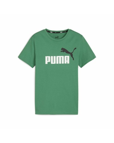 Puma Essentials+ Kurzarm-T-Shirt Kinder Olive - Sportliche Baumwolle
