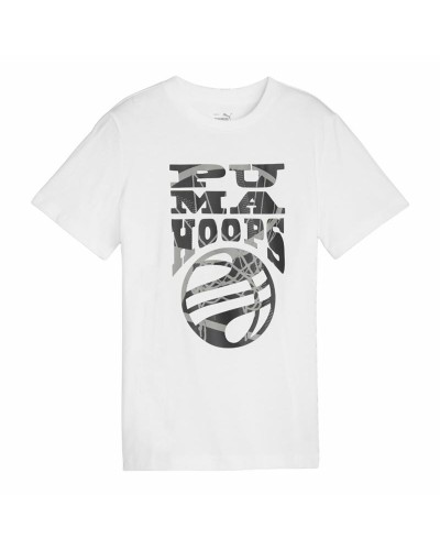 T-Shirt met Korte Mouwen voor kinderen Puma Basketball Blueprint