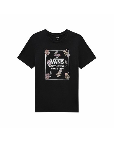 Vans Camiseta Mujer Fungi Floral Bff - Algodón Orgánico, Estampado Floral
