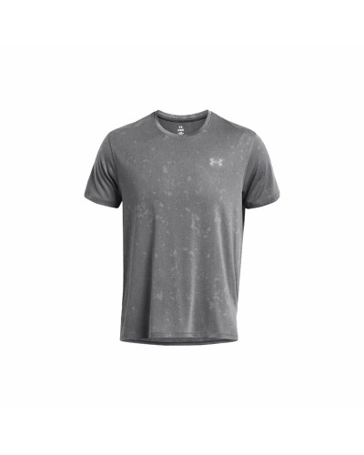 Under Armour Launch Splatter: Men's Running T-Shirt Grey Breathable
