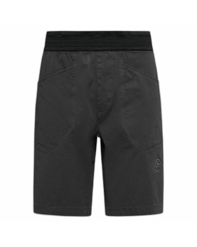 La Sportiva Flatanger: Pantalón Hombre Negro, Escalada y Tiempo Libre
