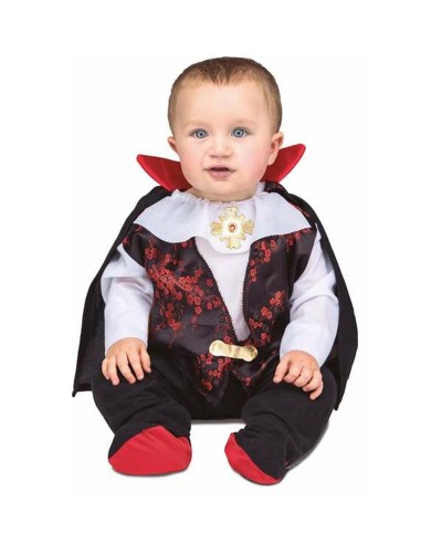 Disfraz Bebé Drácula Negro 12-24 Meses - Halloween Divertido
