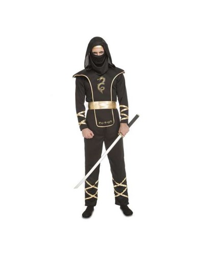 Aikuisten asut My Other Me Musta Ninja Yksi koko (4 Kappaletta)