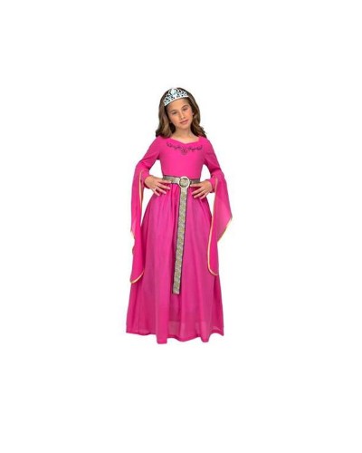 Maskeraddräkt för barn My Other Me Rosa Medeltida prinsessa 10-12 år