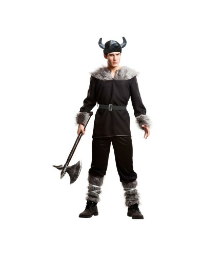 My Other Me Wikinger Kostüm Schwarz Größe S - Erwachsenenkostüm
