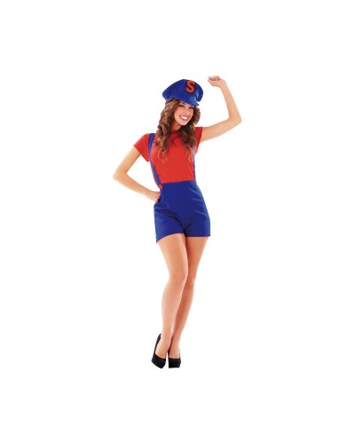 My Other Me Costume Super Lady Rouge Taille M/L - Déguisement Adultes
