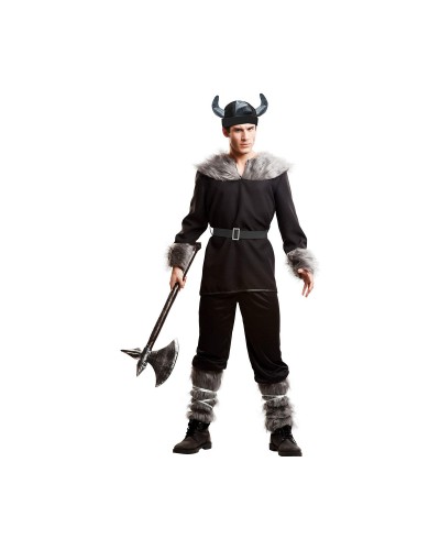 My Other Me Viking Costume Adult Black/Multicolor - Size M/L
