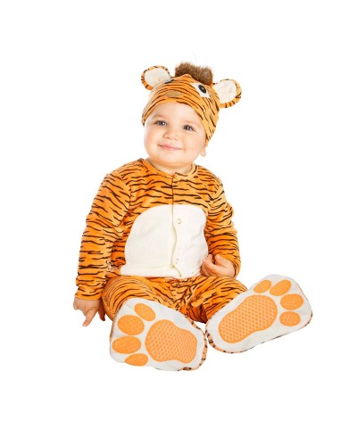 My Other Me Tiger Costume for Baby, 1-2 Years Old - Brown Animal Disguise
