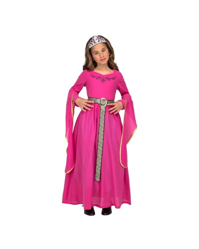 My Other Me Costume Rosa Principessa Medievale 5-6 Anni - Bambini
