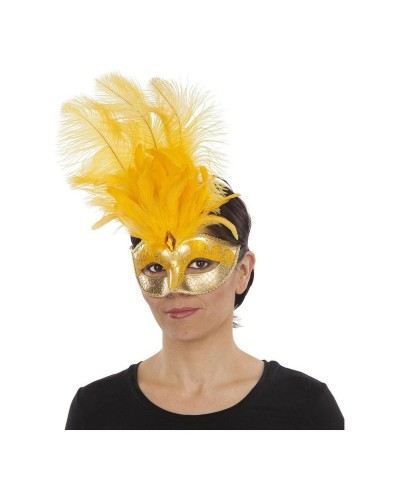 Masque Vénitien Artisanal Décoré pour Fête Masquée
