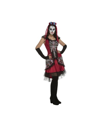 My Other Me Disfraz Adulto Calavera de Azúcar M/L - 3 Piezas Halloween
