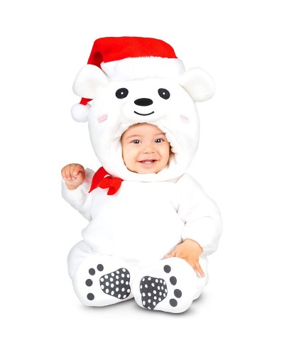 Kostuums voor Baby's My Other Me Wit Beer Kerstmis 7-12 Maanden