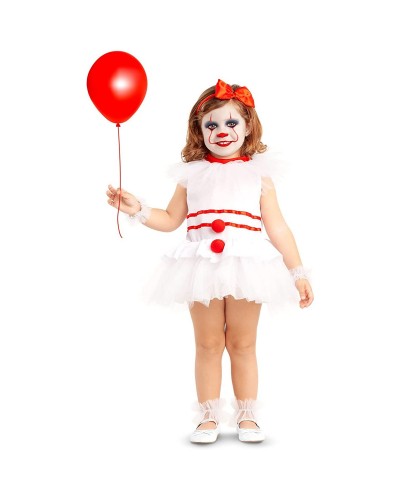 My Other Me Baby Costume 12-24 Months Evil Clown - Halloween Fancy Dress
