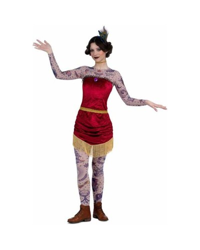 My Other Me Costume Rosso Tatuaggi Adulti - Taglia M - Halloween & Party
