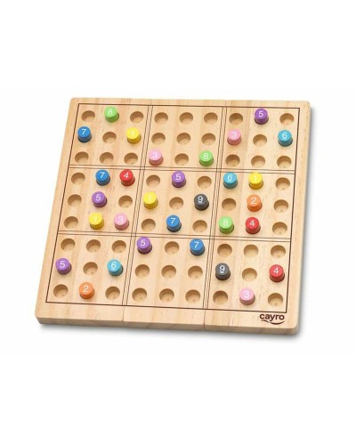 Cayro Tactical Sudoku Wood - 81 Pieces - Portable Logic Game 18cm
