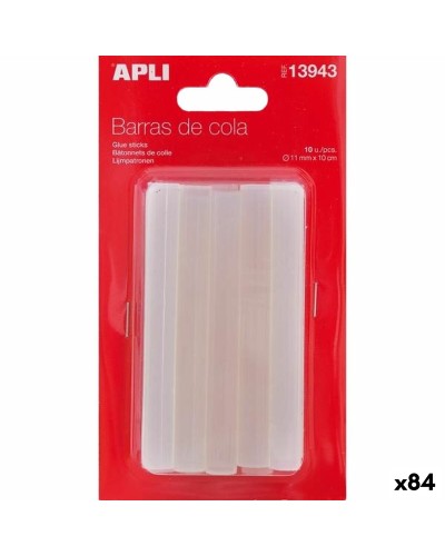 Barras de cola termofusible Apli 10 Piezas (84 Unidades)