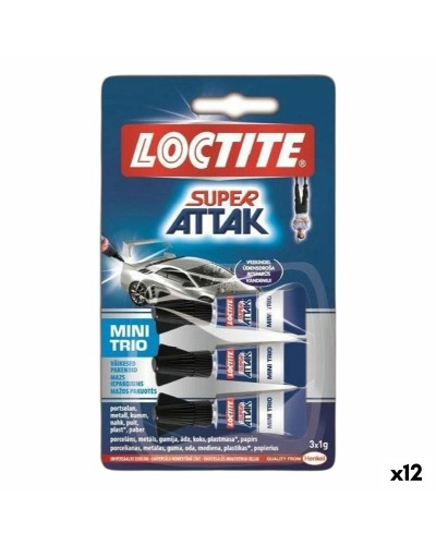 Omedelbar vidhäftning Loctite 1 g 3 Delar (12 antal)