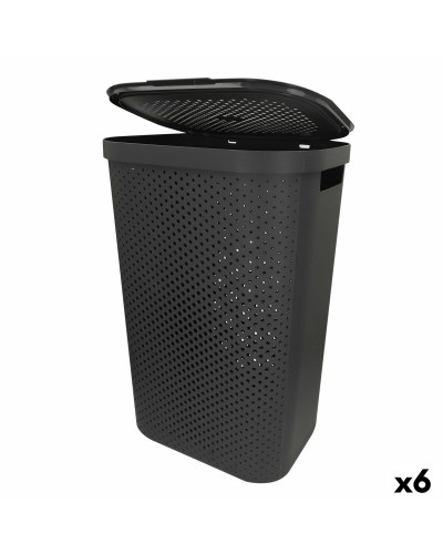 Korb für schmutzige Wäsche Curver INFINITY Grau Kunststoff 60 L 44 x 60 x 35 cm (6 Stück)