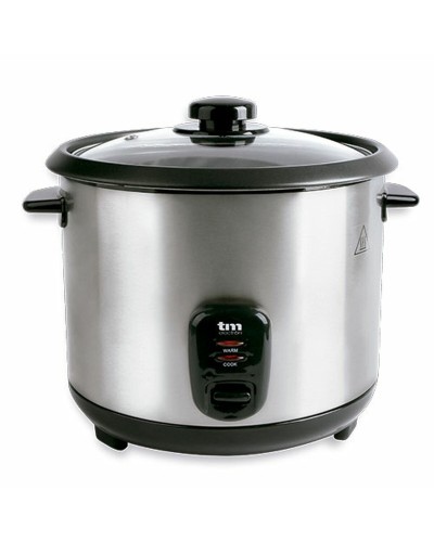 riisinkeitin TM Electron Teräs Lasi Ruostumaton teräs 900 W 2,2 L