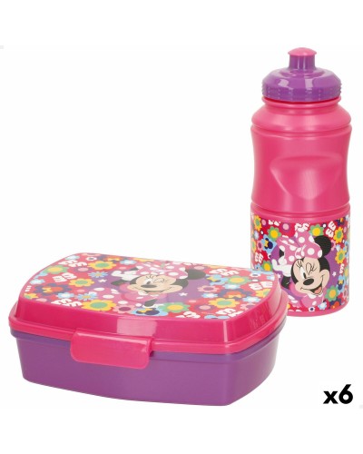 Lunchbox Minnie Mouse 380 ml 17 x 5,5 x 13,5 cm Flasche (6 Stück)