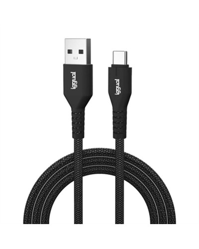 USB A till USB-C Kabel iggual IGG319888 Svart