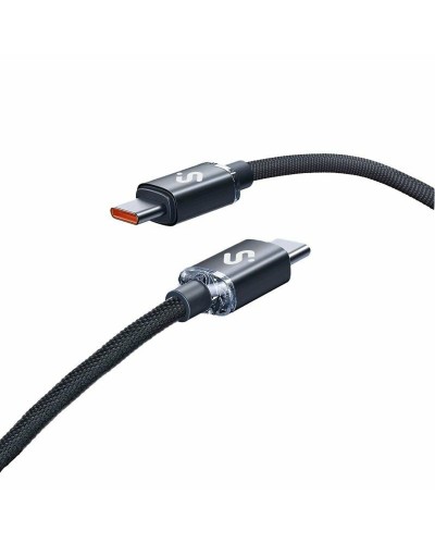 USB-C till USB-C Kabel Subblim SUBCAB-C06002 2 m Svart