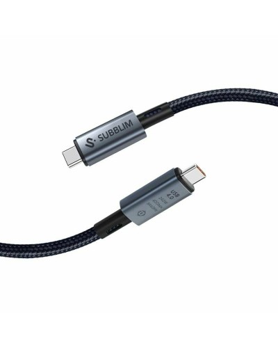 USB-C - USB-C kaapeli Subblim SUBCAB-C24010 1,5 m Musta