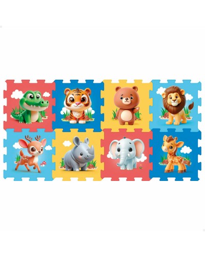 Pussel Colorbaby 120 x 60 cm Multicolour djur 8 Delar