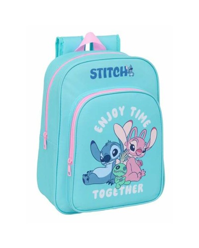 Mochila Escolar Stitch Azul 26 x 34 x 11 cm