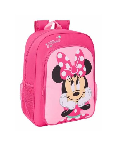 Zaino Scuola Minnie Mouse Rosa 33 x 42 x 14 cm